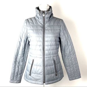Guess Puffer VTG Grey Quilted Jacket Women’s M